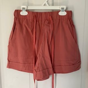 Zaful paper bag shorts pink